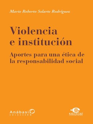 cover image of Violencia e institución